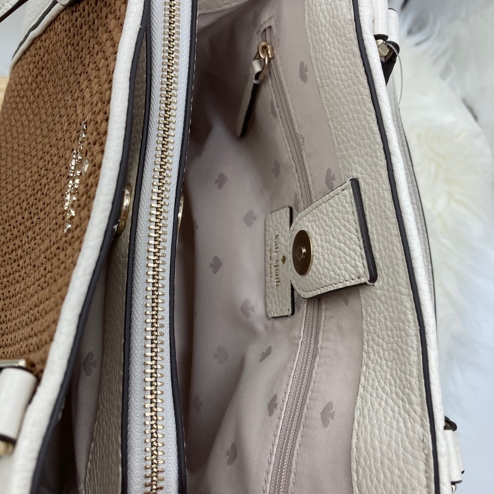 NWT Kate Spade Jackson Straw Triple Satchel - Picture 10 of 15
